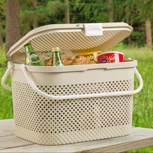 سبد پیک نیک درب دار مینی بابمو لیمون